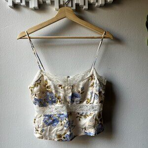 Reformation Lane Silk Top (Size: XS, Color: Romantic)